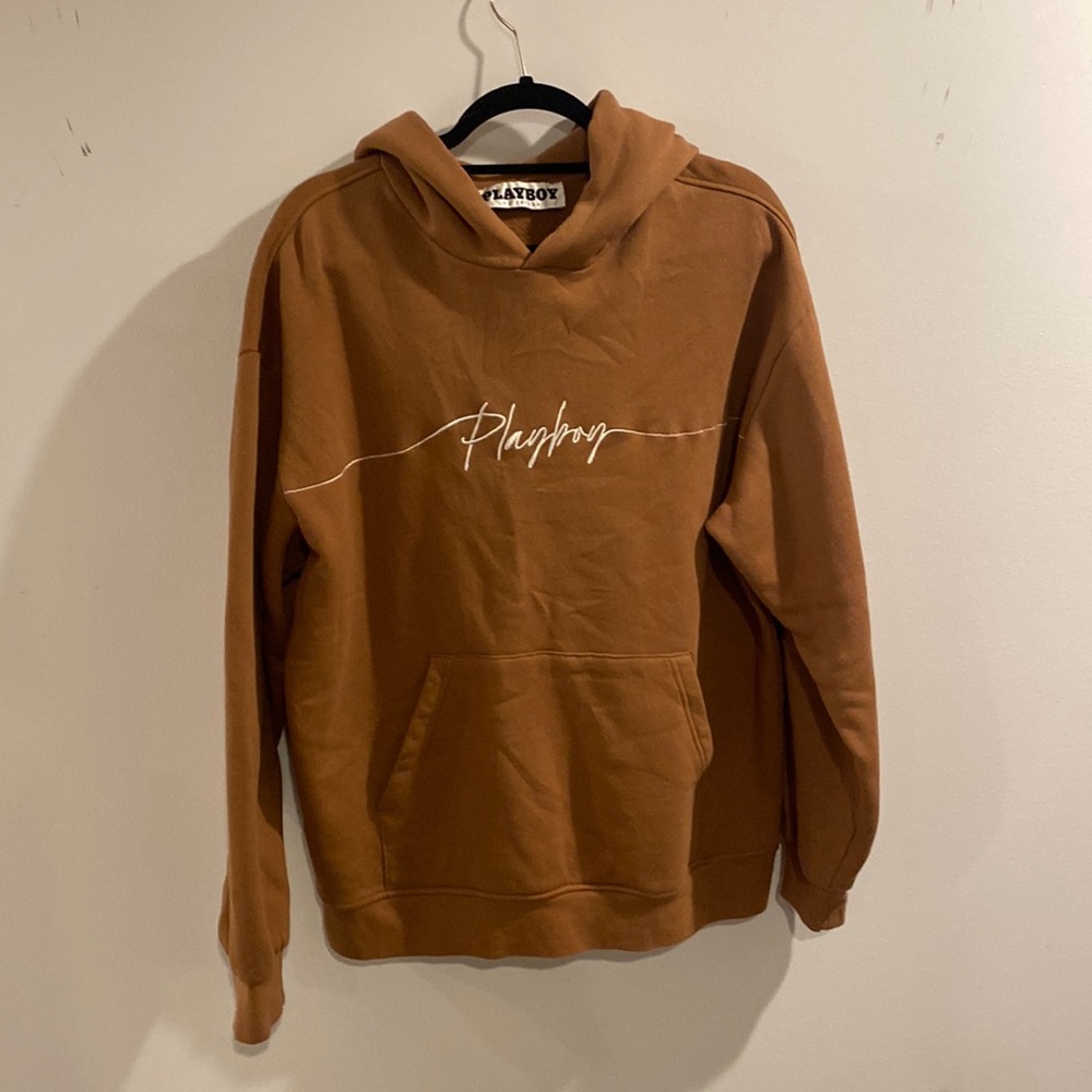 BROWN PLAYBOY HOODIE